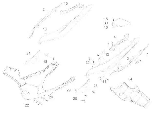 Asidero colin izquierdo  Gilera Nexus 125 2007-2008