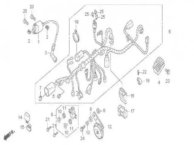 SISTEMA ELECTRICO COMPLETO Honda Cbf 125 2008-2012