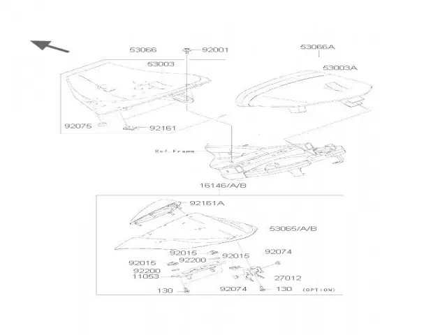 Colin cubre asiento Kawasaki Zx10 r 1000 cc 2004 - 2005
