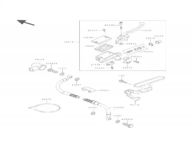 Bomba freno delantero Kawasaki Kle 500 1991-1996