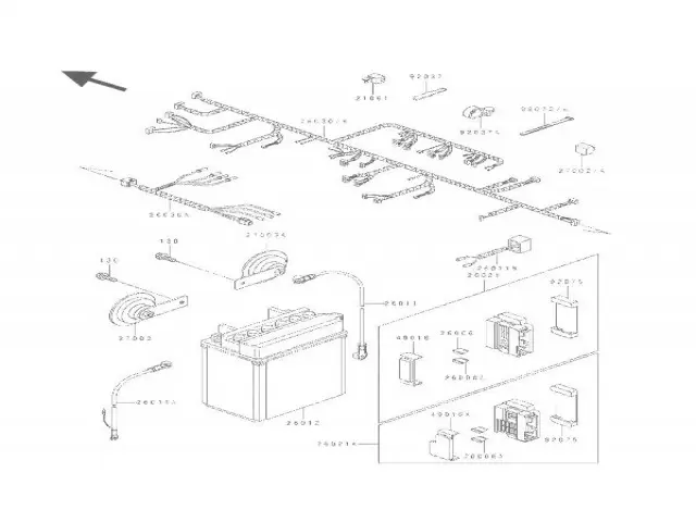 Sistema electrico completo Kawasaki Kle 500 1991-1996