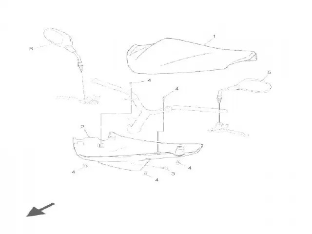 Retrovisor izquierdo Yamaha Jog 50 r 2002 - 2015