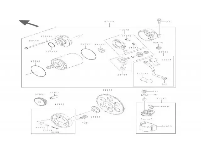 Motor arranque Kawasaki Zzr 600 1990-1993