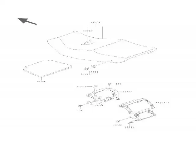 Araña piloto trasero Kawasaki Zzr 600 1990-1993