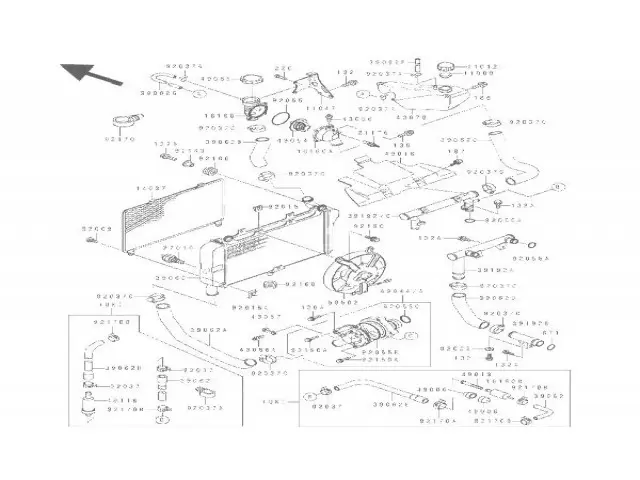 Deposito anticongelante Kawasaki Zzr 600 1990-1993