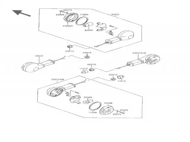 Intermitente trasero Kawasaki Vulcan 500 1989-1995
