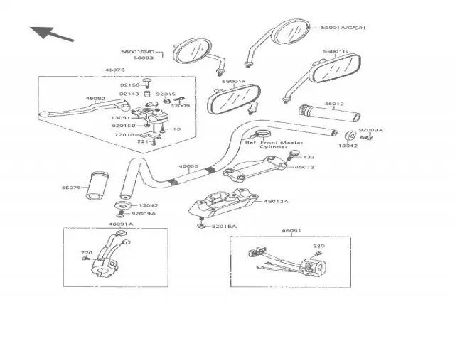 Maneta embrague Kawasaki Vulcan 500 1989-1995