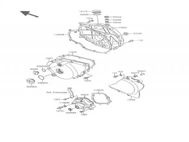 Tapa embrague de motor Kawasaki Vulcan 500 1989-1995