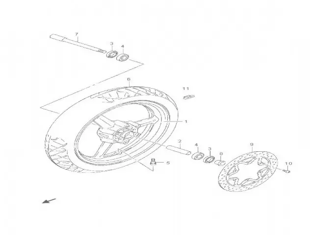 DISCO FRENO DELANTERO Suzuki Inazuma GW 250 2013 - 2018