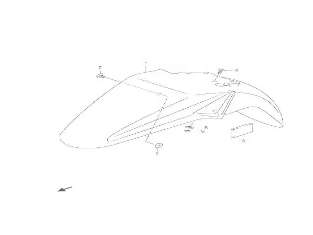 ALETA DELANTERA Suzuki Inazuma GW 250 2013 - 2018