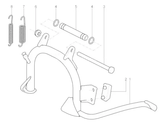 Caballete Aprilia Sportcity one 125 2008-2015