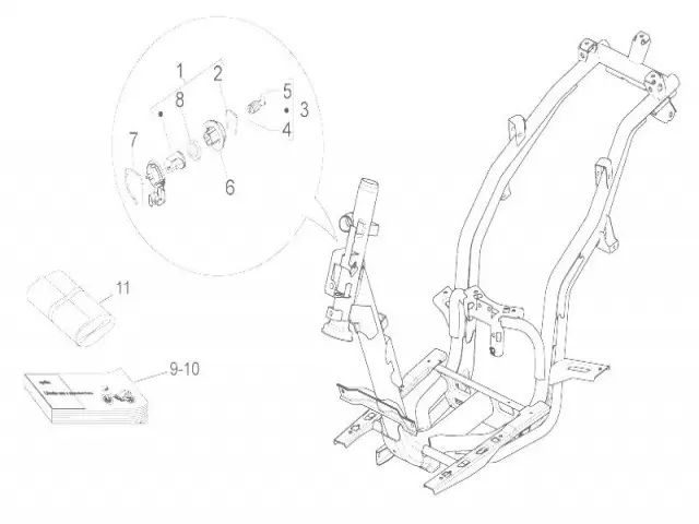 Cerraduras completas Aprilia Sportcity one 125 2008-2015
