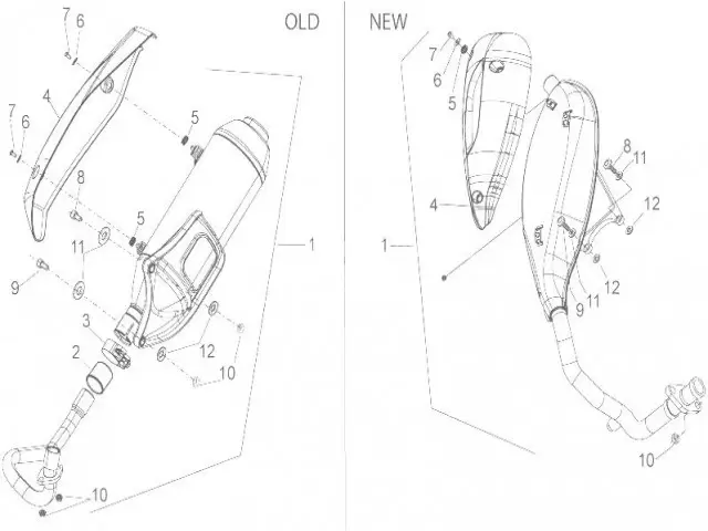 Escape completo Aprilia Sportcity one 125 2008-2015