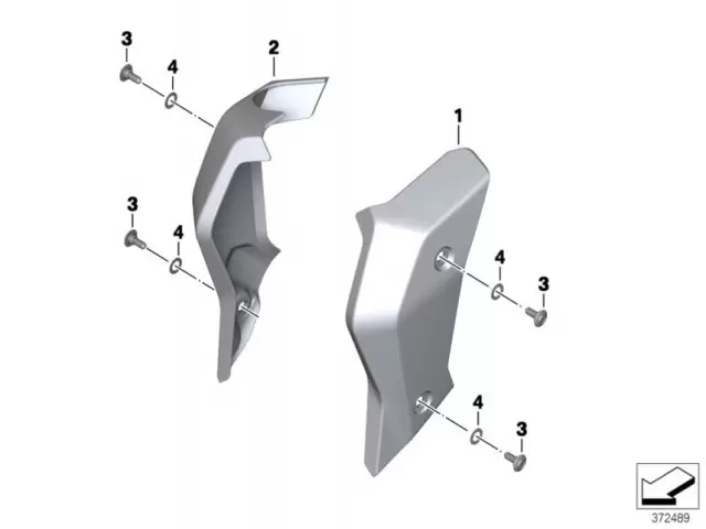 EMBELLECEDOR RADIADOR AGUA IZQUIERDO Bmw R1200 r 2015 - 2018