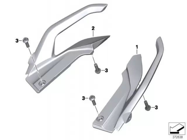 ASIDERO COLÍN DERECHO Bmw R1200 r 2015 - 2018