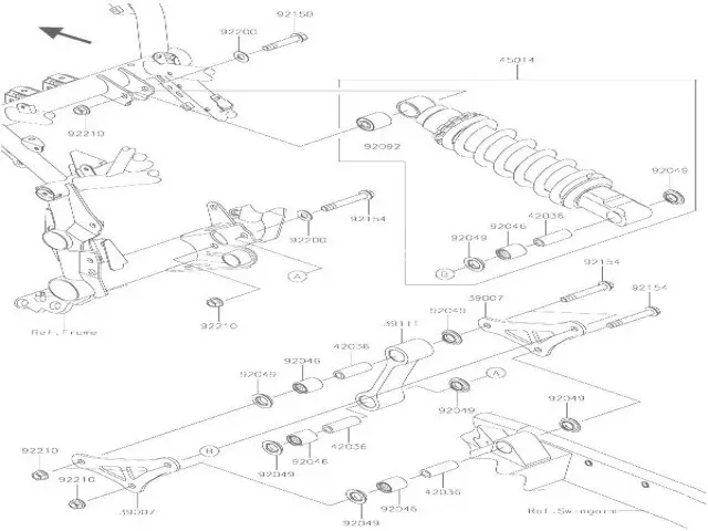 BIELETAS Kawasaki Z900 y z900 abs 2017 - 2019