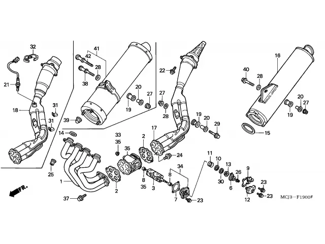 Sonda landa HONDA CBR 1100 XX 1100 2001-2007 Recambio Ocasion