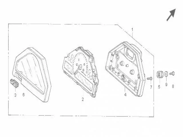 Relojes carcasa superior Honda Cbr 1000 rr 2006 - 2007
