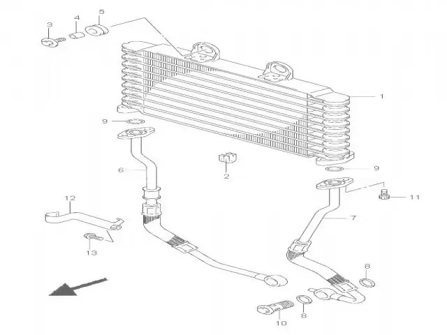 Latiguillo aceite Suzuki Bandit 650 2005 - 2006 - 650 S - 650 N - 650 ABS