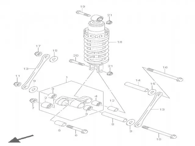 Bieletas Suzuki Bandit 650 2005 - 2006 - 650 S - 650 N - 650 ABS