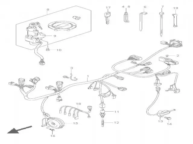 Cerraduras completas Suzuki Bandit 650 2005 - 2006 - 650 S - 650 N - 650 ABS