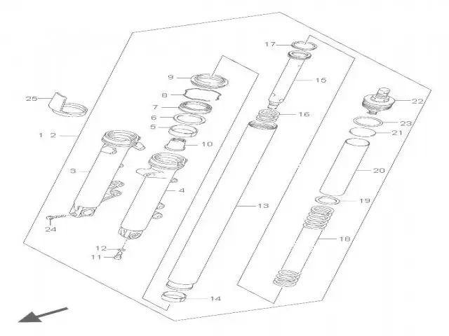 Tapon Barra Horquilla Suzuki Bandit 650 2005 - 2006 - 650 S - 650 N - 650 ABS