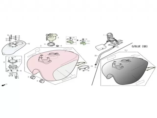 Bomba gasolina Daelim Daystar 125 2007 - 2009