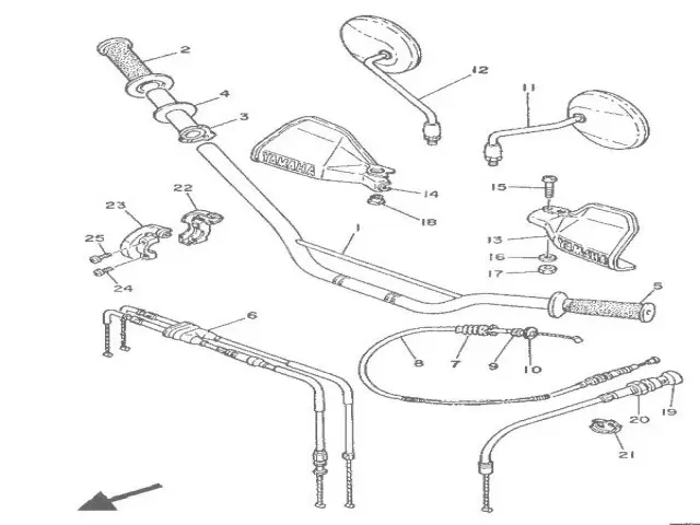 Cable acelerador Yamaha Super tenere 750 1989-1994