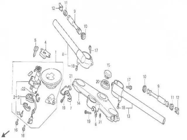 Cerraduras completas Honda Cbr 600 1987 - 1990