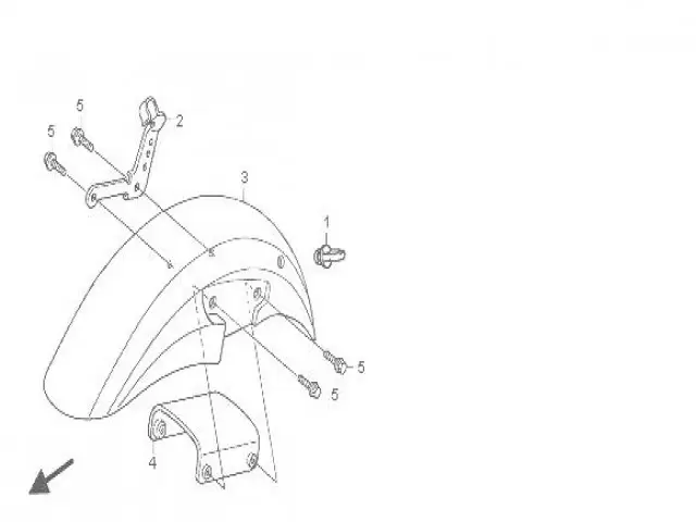 ALETA DELANTERA Honda Varadero 125 2001-2004