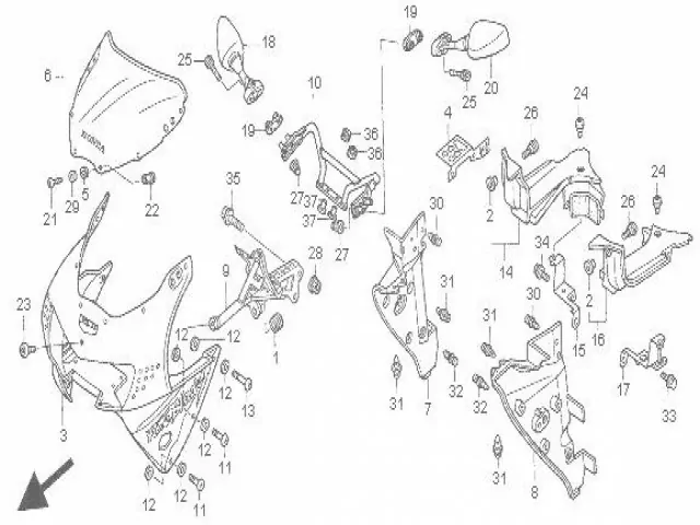 Cupula Honda Cbr 900 919 cc 1998 - 1999
