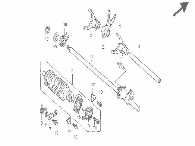 SELECTOR DEL CAMBIO Honda Cbr 900 919 cc 1998 - 1999