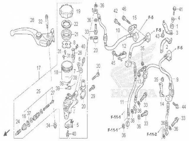 JUEGO LATIGUILLOS ABS DELANTEROS Honda Cb 1000 r 2008 - 2018
