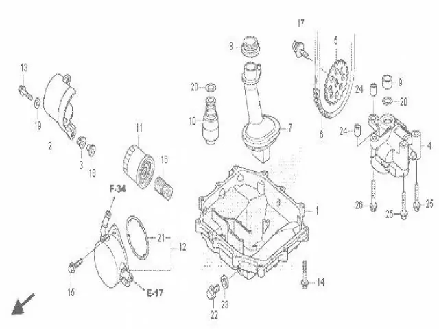 INTERCAMBIADOR ACEITE Honda Cb 1000 r 2008 - 2018