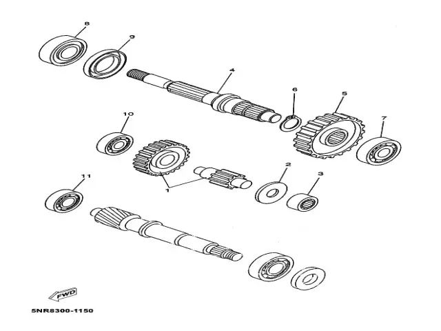 Grupo trasero Yamaha Majesty 125 2001-2006