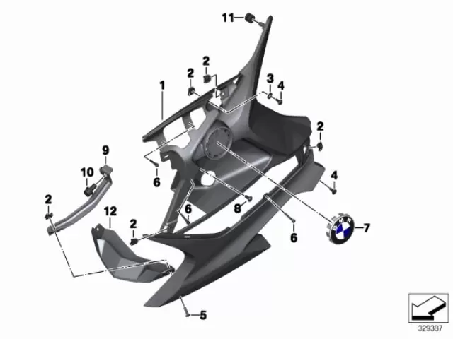 Faldon trasero izquierdo Bmw F800 GT 2011 - 2019