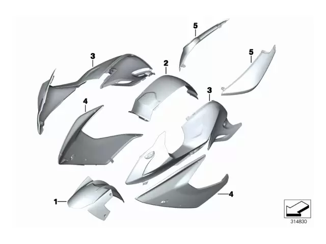 Cacha derecha Bmw F800 GT 2011 - 2019