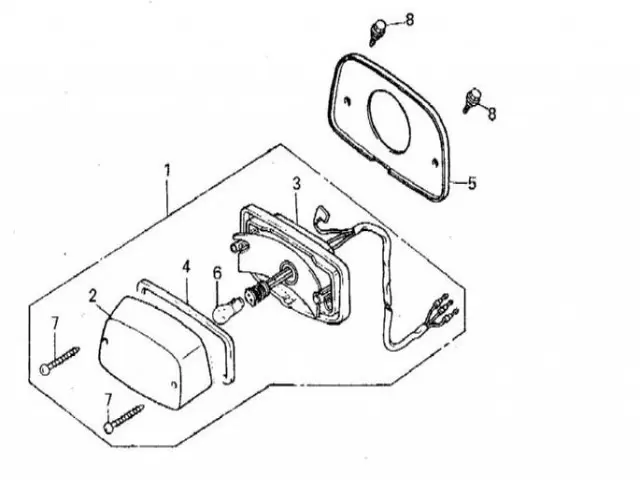 Piloto trasero Daelim Vt 125 1999-2006