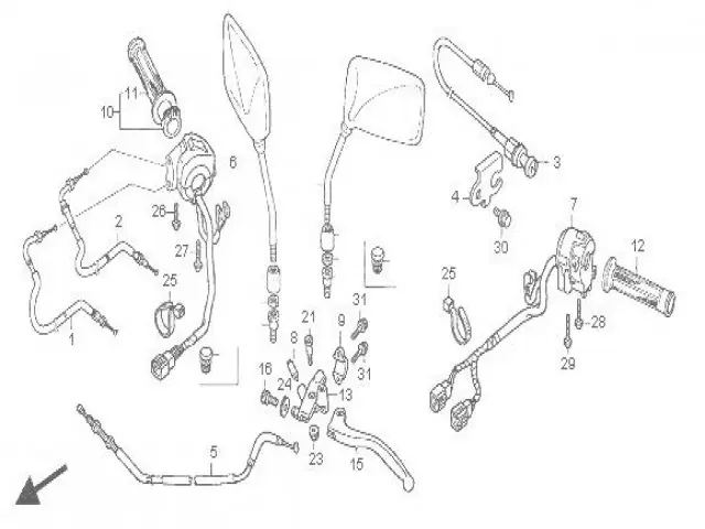 Cable aire Honda CBF 600 y CBF 600 ABS 2004 - 2007
