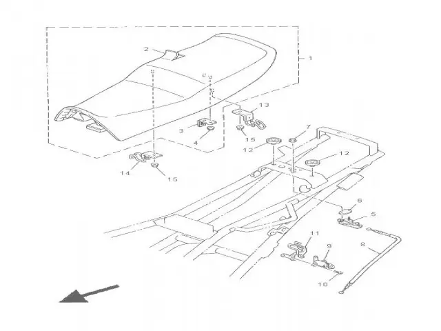 Asiento Yamaha Xj 900 diversion 1992 - 2000