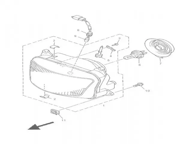 Faro Yamaha Xj 900 diversion 1992 - 2000