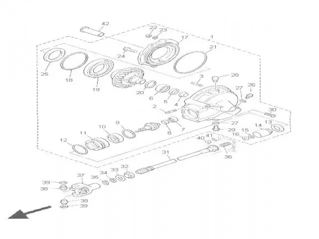 EJE DE CARDAM Yamaha Xj 900 diversion 1992 - 2000