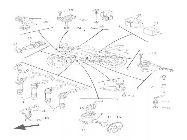 BOBINA ALTA Yamaha R6 r 600 cc 2008 - 2012