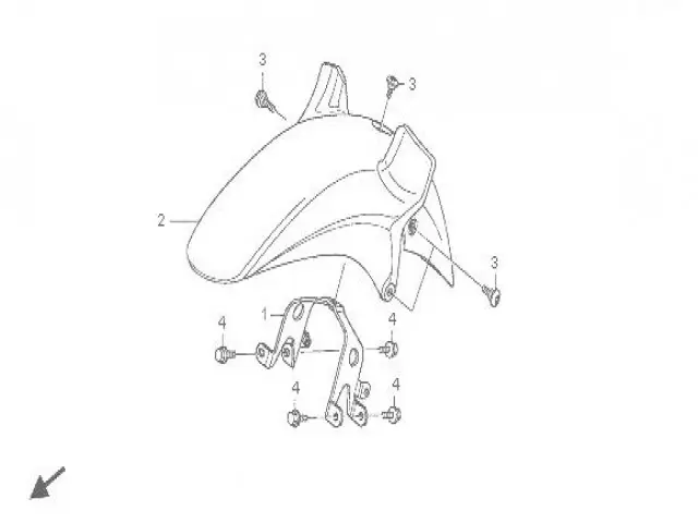 ALETA DELANTERA Honda Transalp 700 2007-2012