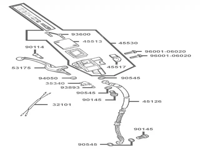 Maneta freno delantera Kymco People 125 2006-2009