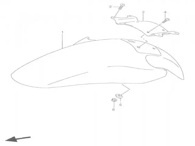 ALETA DELANTERA Suzuki Rf 600 1993-1995