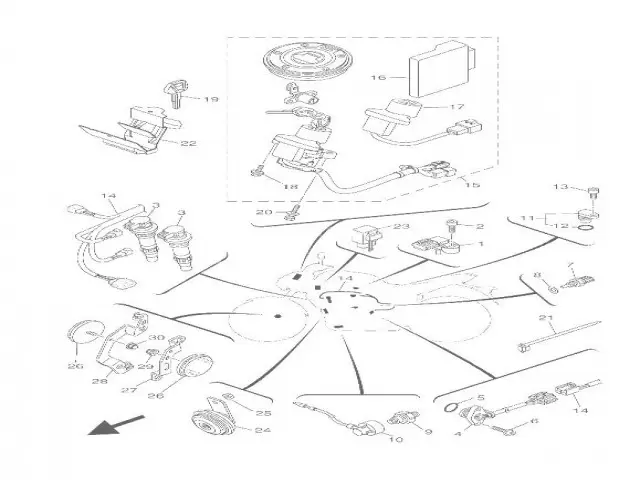 SENSOR PUNTO MUERTO Yamaha mt 07 2021 - 2022