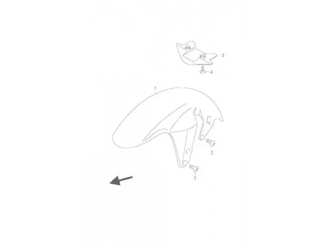 ALETA DELANTERA Suzuki M 1800 2006-2007