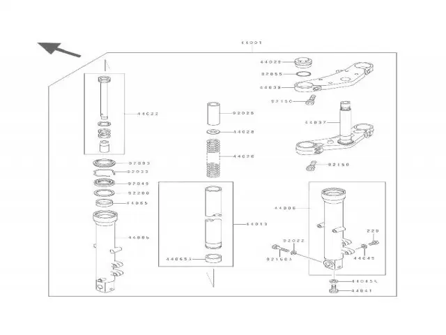 TIJA SUPERIOR Kawasaki Zephyr 550 1990-1992