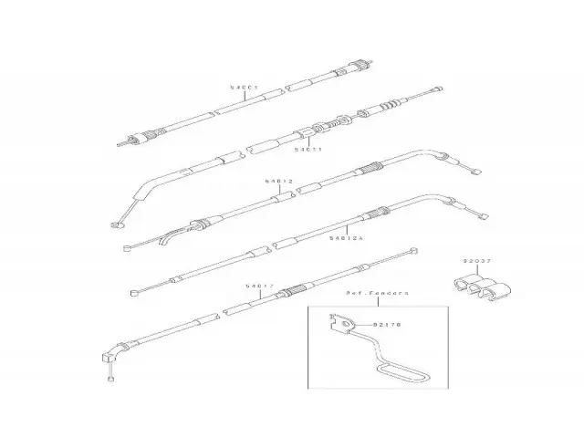 CABLE CUENTA KILOMETROS Kawasaki Zephyr 550 1990-1992